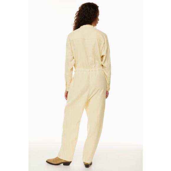Aritzia Wilfred‎ Free Orne Button Up Jumpsuit Light Sand Size Small - Picture 3 of 14